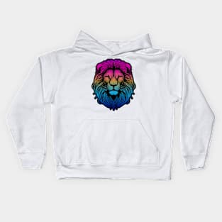 Lion Sketch RGB Kids Hoodie